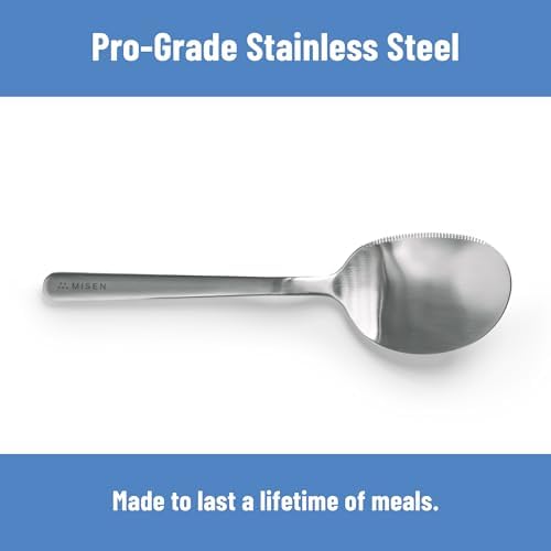 Misen Serrated Chef Spoon – Stainless Steel Multipurpose Cooking Spoon - Image 4