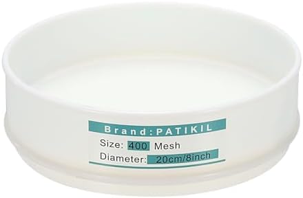 PATIKIL 400 Mesh Lab Sieve, 7.9" Diameter Sifting Screen Nylon Wire Cloth Fine by PATIKIL