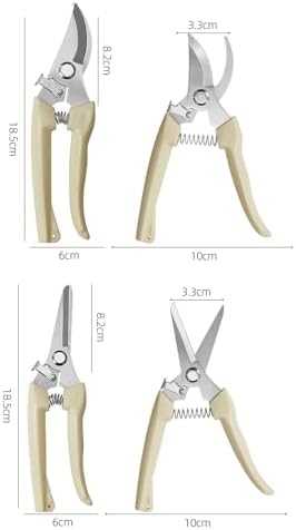 Garden Flower Shears Pruning Shears 6.9 inches Straight and Bypass Scissors - Image 2