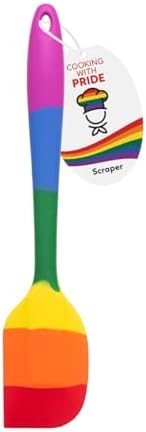 Cooking With Pride Non-Stick Scraper Spatula, Heat-Safe Silicone With Iron Core by Cooking+on+Mars