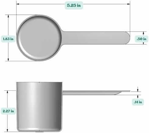 82 mL Long Handle Plastic Measuring Scoop - Image 2