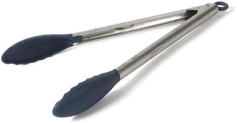 Calphalon Edge Kitchen Tongs, Stainless Steel Locking Tongs by Calphalon