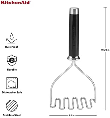 KitchenAid Gourmet Stainless Steel Wire Masher, 10.24-Inch - Image 3