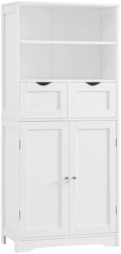 Iwell Tall Bathroom Cabinet, Storage Cabinet by IWELL