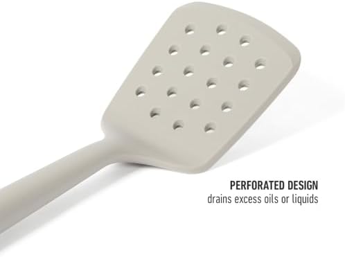 Calphalon Edge Silicone Slotted Turner, Flexible Silicone Slotted Spatula - Image 5