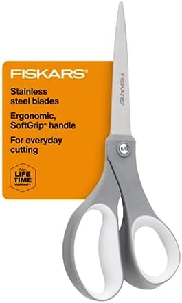 Fiskars 8" SoftGrip Everyday All Purpose Scissors, Office & Crafts by Unknown