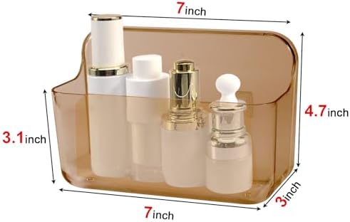 CGBE 2-Pack Cabinet Door Organizer, Self Adhesive Bathroom Shelves - Image 2