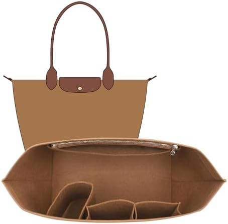 Purse Organizer Insert for Longchamp Le Pliage L Tote Bag by OAIKOR
