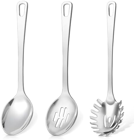 3 Pcs Stainless Steel Cooking Utensils Set, Heat Resistant Kitchen Utensils by Unknown