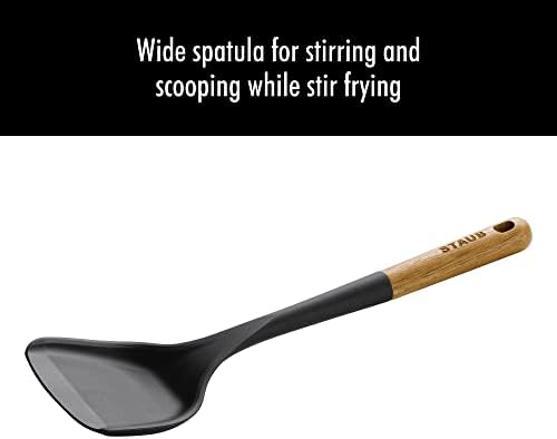 Staub Wok Spatula, Wok Utensil, Non-Stick Silicone - Image 2
