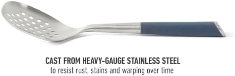 Calphalon Edge Stainless Steel Slotted Spoon/Skimmer, Kitchen Strainer Spoon - Image 3