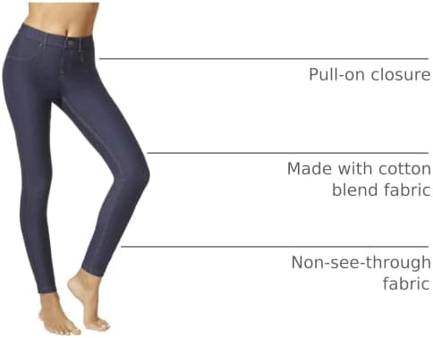 HUE Women's Essential Denim Leggings - Image 4
