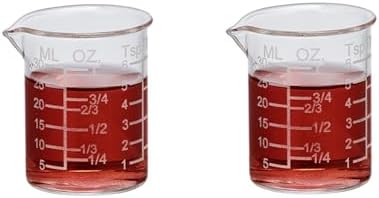 Ackers Etching Scale Measuring Glass V-Shaped Spout Made of High Borosilicate by AckersBORO33