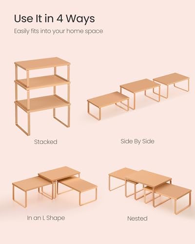 SONGMICS Cabinet Organizer Shelf, Kitchen Storage - Image 6