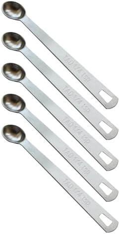 5PCS 1/4tsp Mini Measuring Spoon, Small Teaspoon by BERYLER