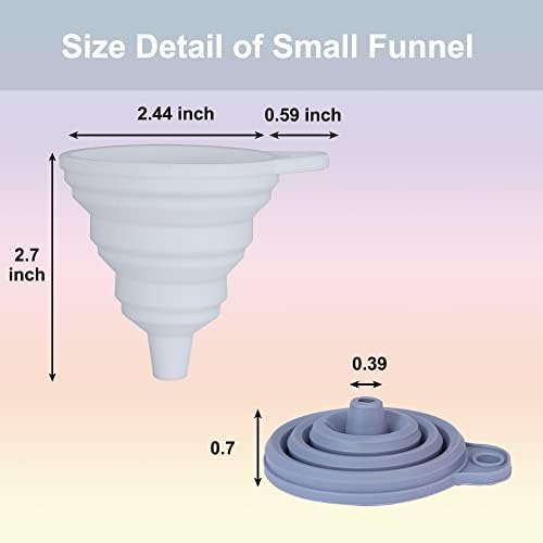 KongNai Silicone Kitchen Funnel Set of 4 - Image 3