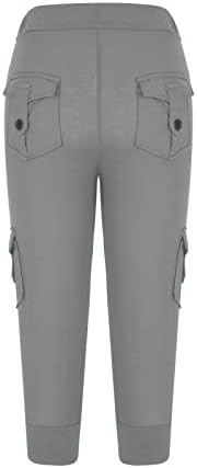 Cargo Capris for Women Casual Summer 2026 Plus Size Capri Pants Lightweight - Image 3
