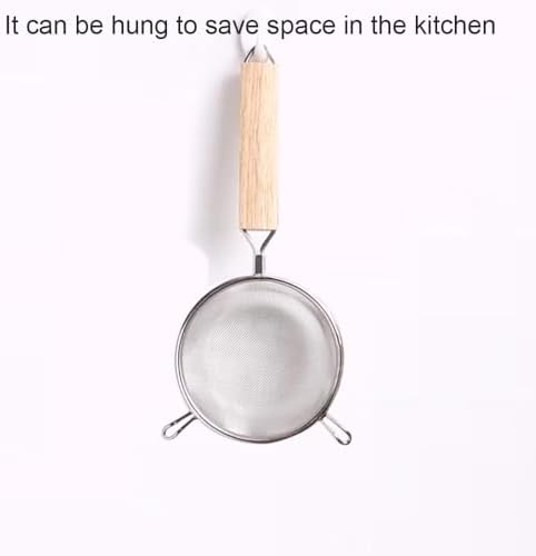 Strainer with Single Fine Mesh, 5-Inch Diameter, Stainless Steel - Image 3