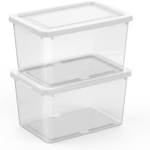Sterilite Storage Box, Stackable Clear Plastic Bins, 20 Quart - Image 6