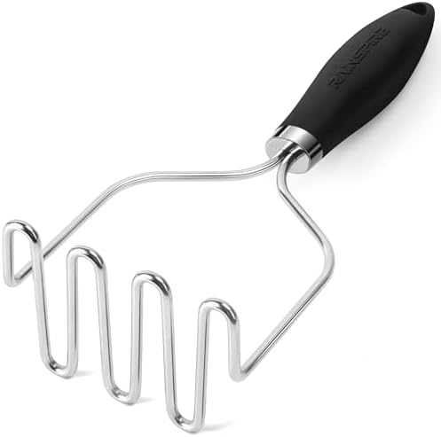 Rainspire Potato Masher Stainless Steel, Mashed Potato Masher Kitchen Tool by Rainspire