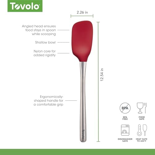 Tovolo, Spoonula Flex Core Stainless Steel Handle Cayenne - Image 4