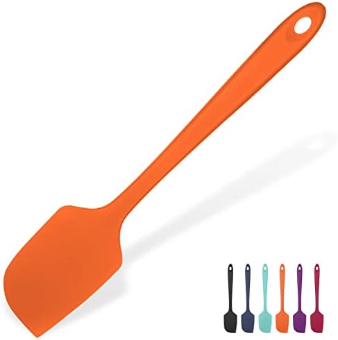 U-Taste Silicone Large Spatula, 600ºF High Temp Bowl Scraper, 11.38"/Orange by U-Taste
