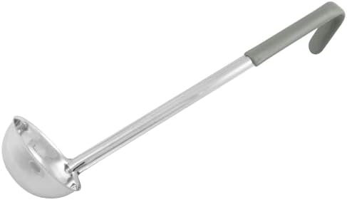 Winco 4 oz Red Prime One Piece Stainless Steel Ladle Listed by Winco