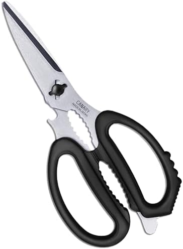CANARY Japanese Kitchen Scissors Heavy Duty 8.2", Made in JAPAN, Dishwasher by CANARY