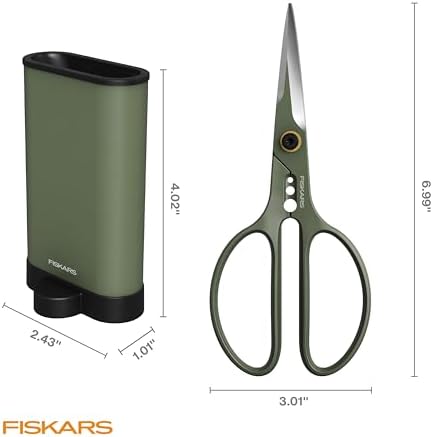 Fiskars 6" Plant Shaping Shears & Holder, Precision Indoor Gardening Snips - Image 6