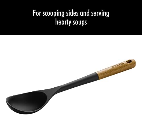 Staub Silicone with Wood Handle Cooking Utensil, Serving Spoon - Image 2