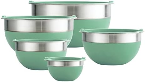 Tramontina 10 Pc Covered Stainless Steel and Silicone Mixing Bowl Set - Image 3