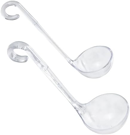 Chef Craft Plastic Dressing and Sauces Ladles, 1 Ounce 5.5 Inch and 2 Ounce 6 by ChefCraft