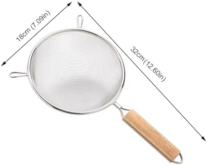 Strainer with Single Fine Mesh, 7-Inch Diameter, Stainless Steel - Image 2