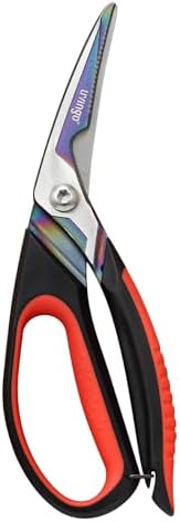 LIVINGO 9.5" Heavy Duty Kitchen Scissors Titanium Coated Poultry Shears by LIVINGO