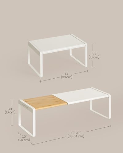 SONGMICS HOME Spice Rack, Expandable Cupboard Shelf Orgnizer - Image 3