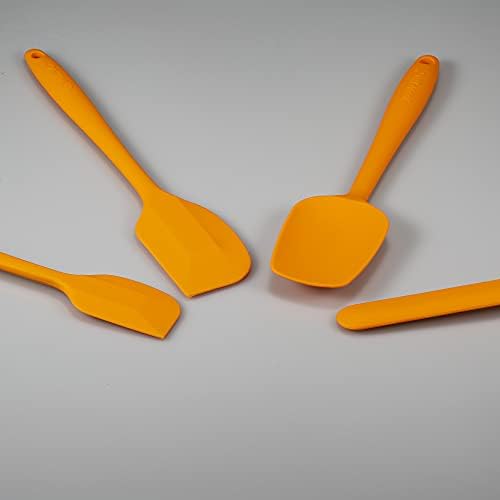 4 Piece Silicone Spatula Set, Flexible Heat Resistant Non-scratch Baking - Image 4