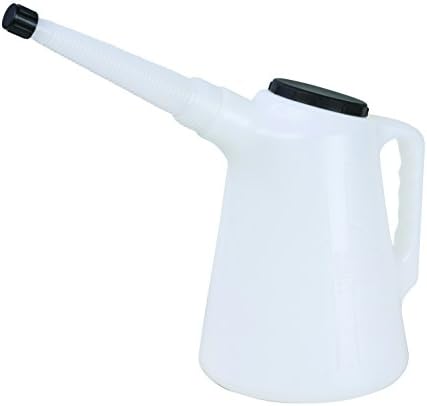 Groz 2 Liter / 2 Quart Fluid Measure, HDPE Oil Measuring Container by Groz