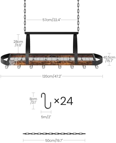 CHOEZON Hanging Pot Rack, Pot Hanger - Image 5