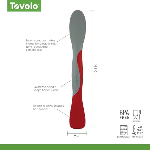 Tovolo Scoop and Spread Large Dual End Silicone Sandwich Spreader Tool - Image 6