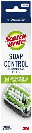 Scotch-Brite Soap Control Dishwand Brush Refills, Non-Scratch Scrub Brush Heads by Scotch-Brite