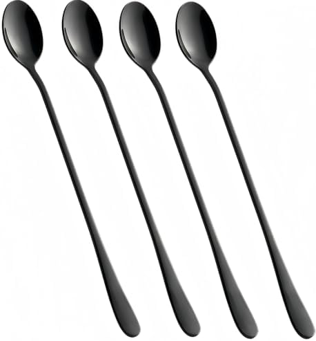 8 Inch Long Handle Iced Tea Spoons, 18/8 Stainless Steel Coffee Spoons by Unknown