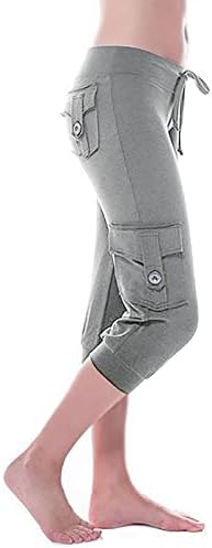 Cargo Capris for Women Casual Summer 2026 Plus Size Capri Pants Lightweight by WKISHENL-MINIMALFASHION