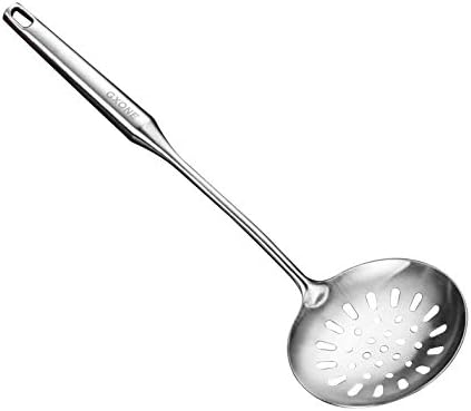 Slotted Spoon, Strainer Skimmer Ladle by GXONEHomeKitchen