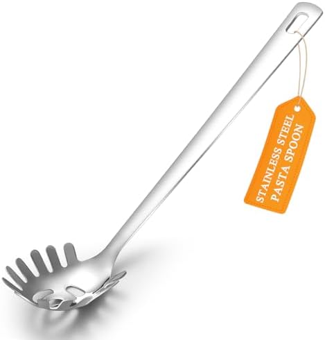 Spaghetti Spoon, ReaNea Pasta Server, Stainless Steel Pasta Spoon by ReaNea