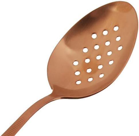 Mercer Culinary 18-8 Stainless Steel Plating Spoon, 9 Inch, Rose Gold - Image 2