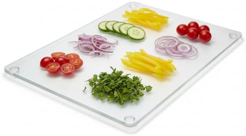 Thirteen Chefs Acrylic Cutting Board, 12x8 Inch Non Slip, Lightweight 1 lb by ThirteenChefs