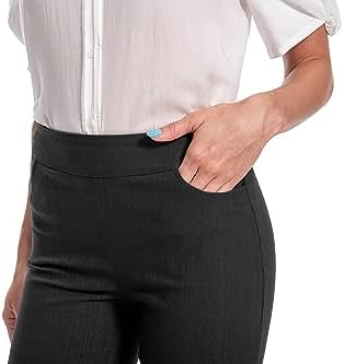 Women's Work Casual Super Stretch Tulip-Hem Pull-On Dress Shorts - Image 6