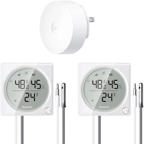 GoveeLife Upgraded Smart WiFi Refrigerator Thermometer Digital by GoveeLife