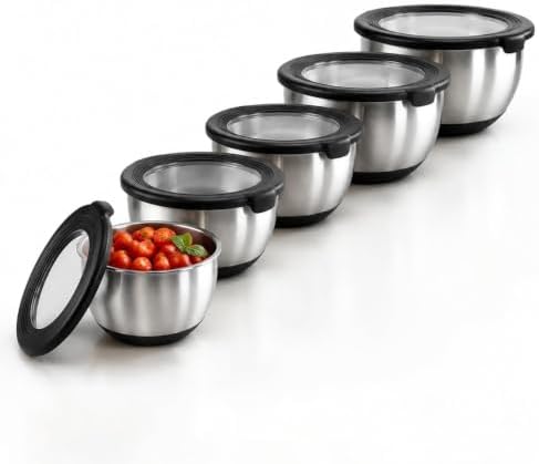 KITEISCAT Stainless Steel Mixing Bowls by KITEISCAT