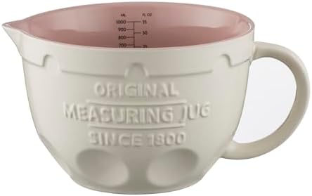 Mason Cash Innovative Kitchen 1 Litre Tilting Measuring Jug | Stoneware Jug by MasonCash